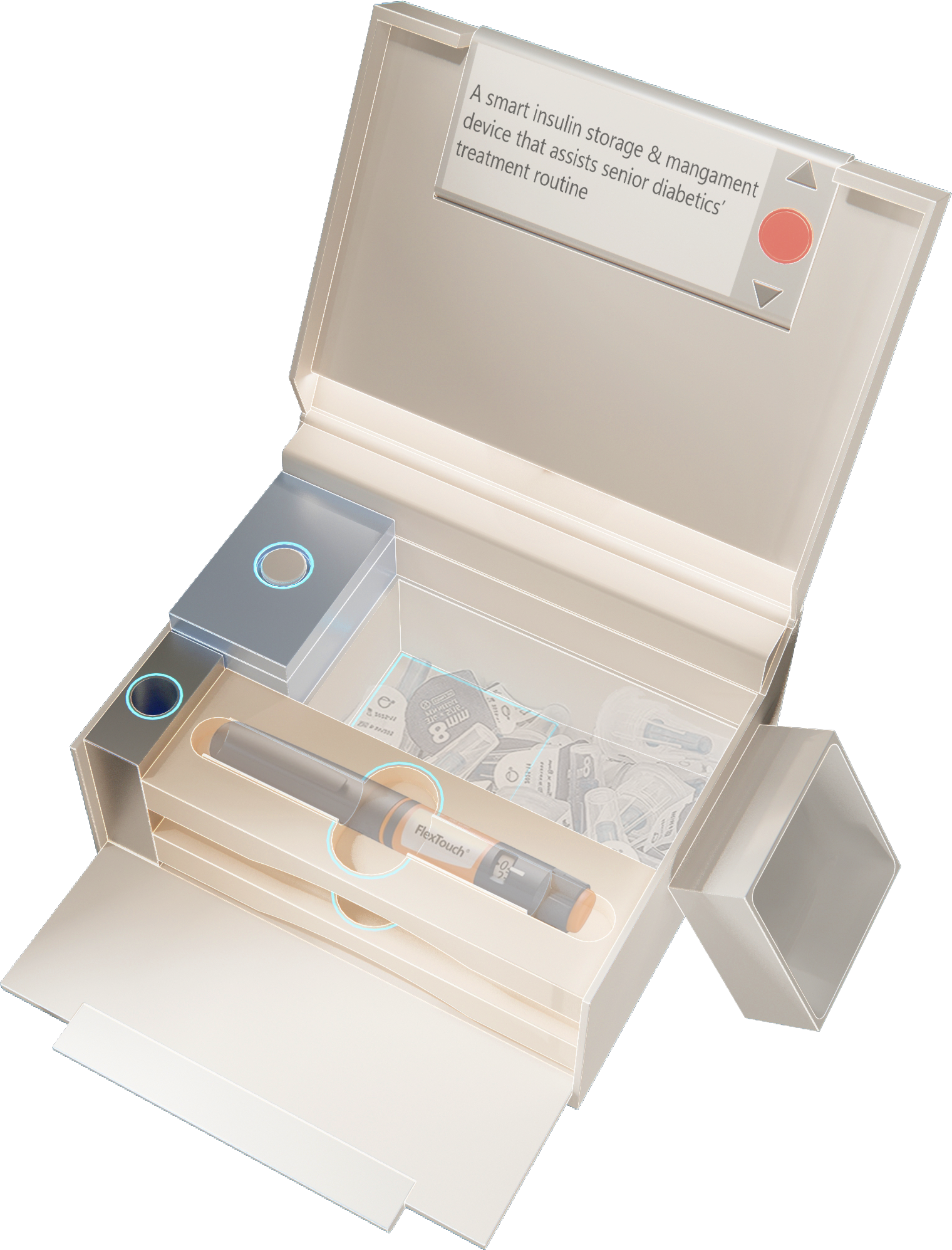 The toolbox open, contents highlighted
